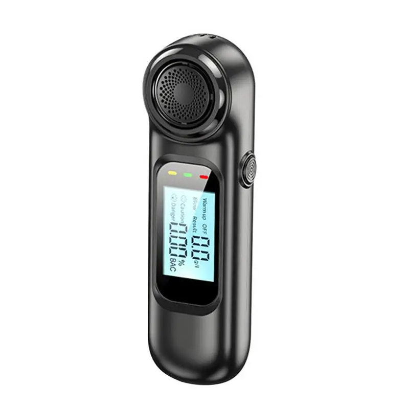 

Portable Breath Tester High-Precision Tester With Digital LED Screen And USB Rechargeable USB Rechargeable Breathalyzer For