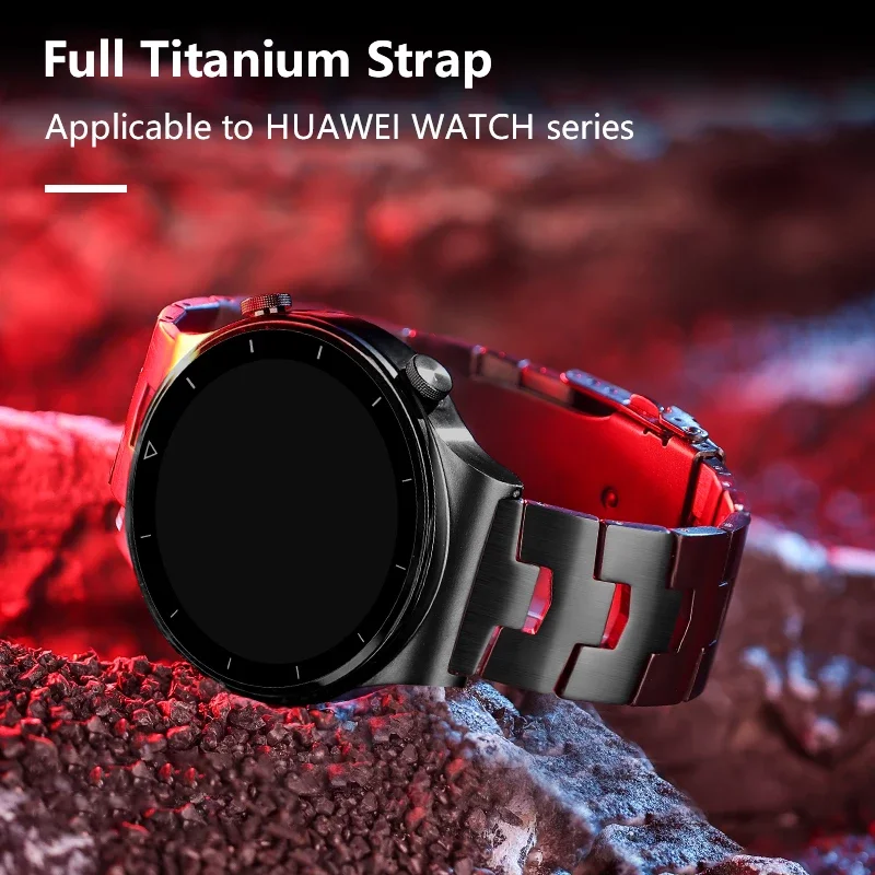 22mm Universal Titanium Metal Strap for Huawei Ultimate GT2 GT3 Pro 46mm for Samsung Watch 3 45mm S3 Amazfit Business Bracelet