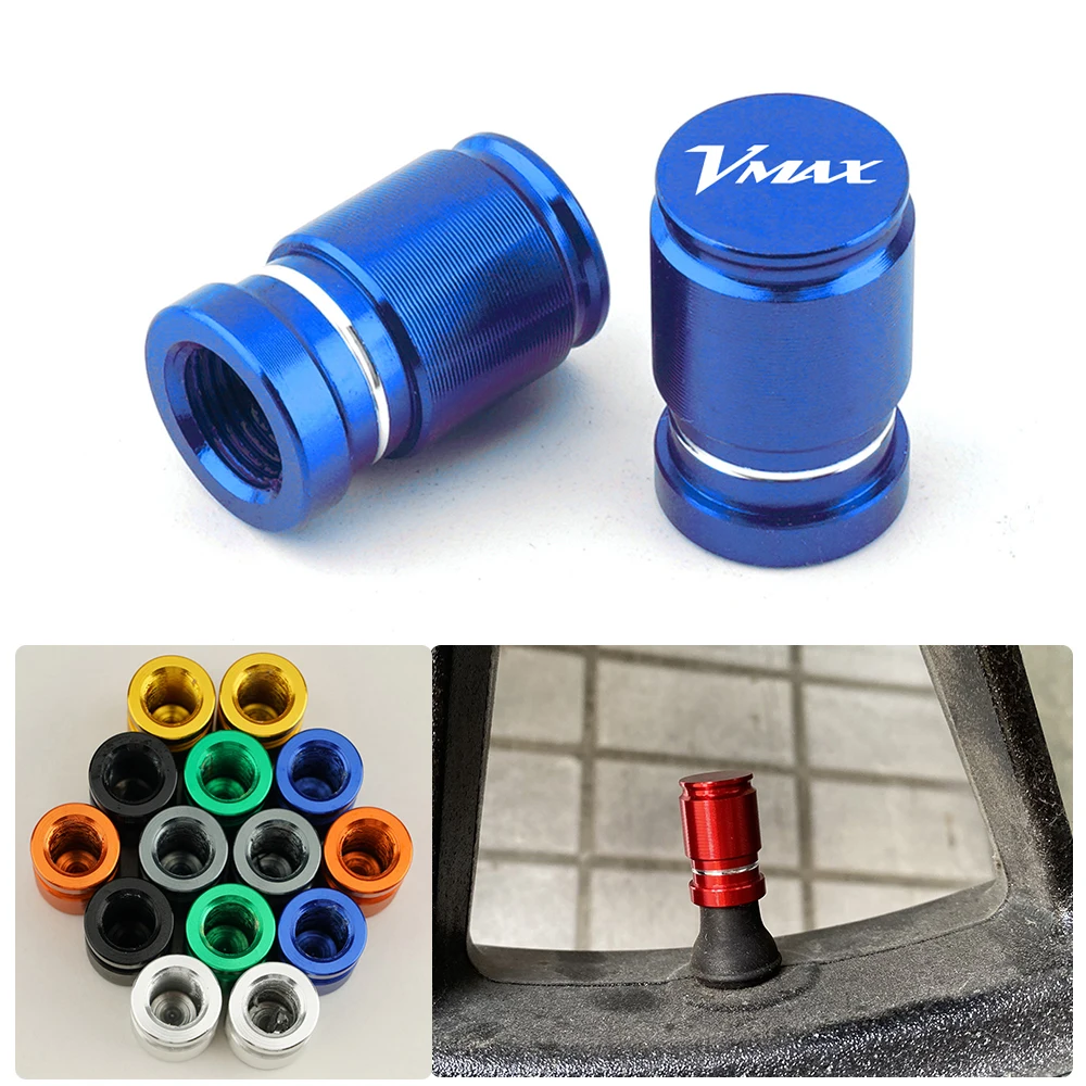 

For YAMAHA V-MAX VMAX 1200 1700 Motorcycle Top-grade CNC Accessories Wheel Tire Valve Caps Airtight Covers