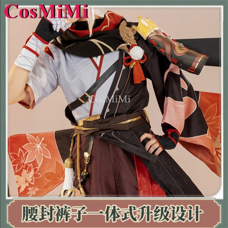 CosMiMi Game Genshin Impact Kaedehara Kazuha Косплей Костюм Модная красивая боевая форма