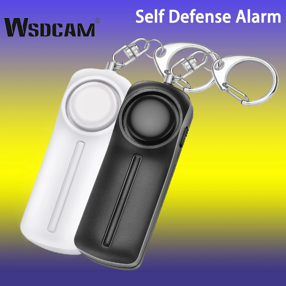 

WSDCAM Self Defense Alarm with Led Light 130 dB Loud Siren Safety Personal Alarm for Women, Kids Emergency Alarm Anti Attack