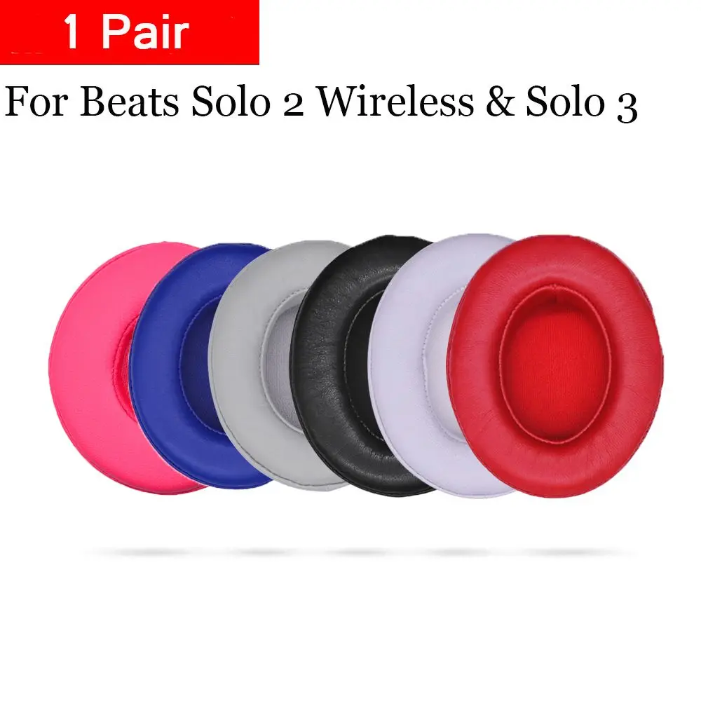 

For Beats Solo 2 3 Replacement Ear Pads Cushion Earbuds Wireless Headset Ultra-soft Cover Beats Solo HD EP Earmuffs Foam Pad