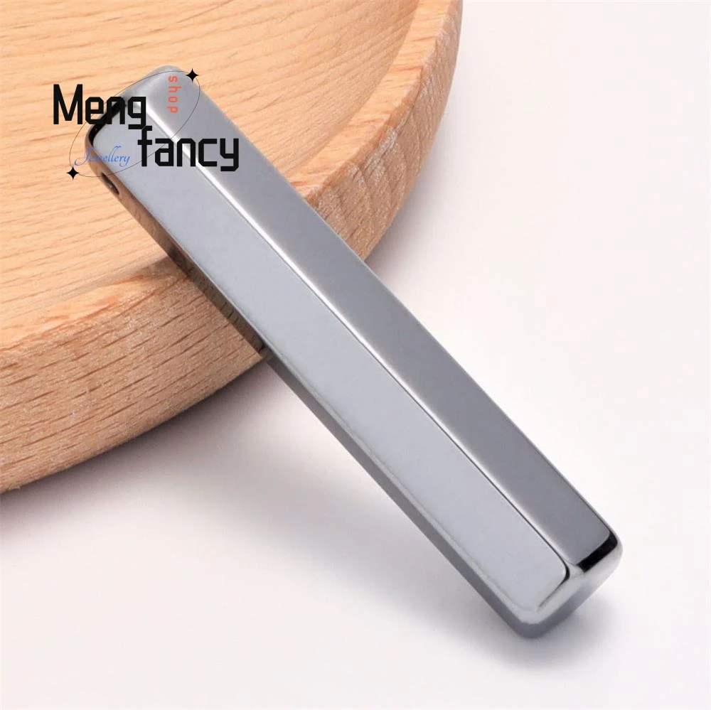 Натуральный энергетический камень Terahertz Алмазный столб простой кулон изысканный