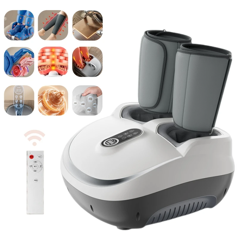 

Jinkairui Electric Antistress 4D Shiatsu Kneading Air Pressure Foot Massager Foot Care Machine Heating & Therapy EU Plug