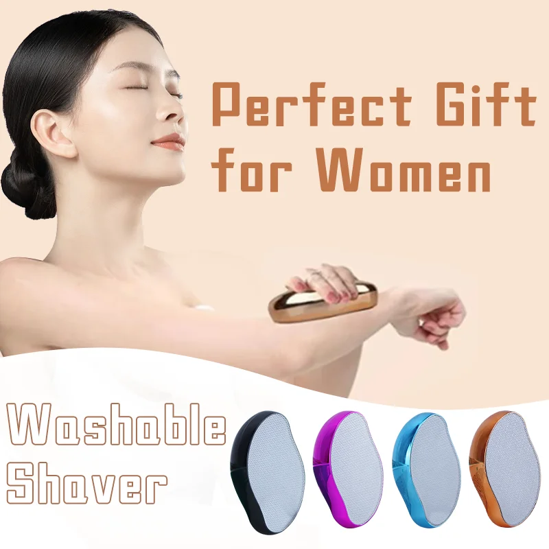 

Hot Crystal Physical Hair Removal Eraser Nano Physical Safe Epilator Easy Cleaning Reusable Body Beauty Care Glass Depilation