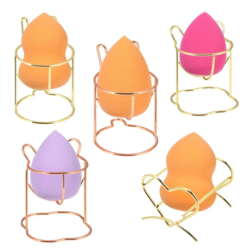 

Creative Women Drying Bracket Metal Sponge Drying Stand Puff Storage Rack Makeup Egg Bracket Puff Shelf