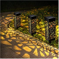solar garden light hollow ground plug light outdoor waterproof led garden balcony landscape decoration lawn light