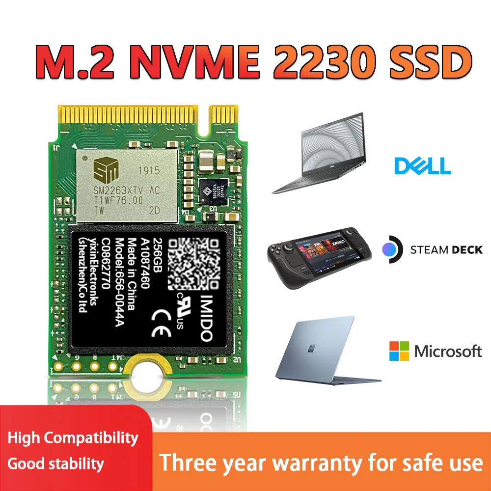 SSD-накопитель IMIDO 2230 M.2 512 ГБ ТБ M2 SSD NVMe PCIE STEAM DECK SURFACE замена BG4 SN530 520 PM991 PM971 BC711 - купить