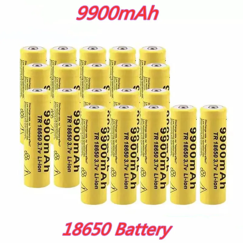 

Batería recargable de litio para,Batería de iones de.recargable para linterna de juguete,3,7 V, 18650, 9900,18650, envío directo