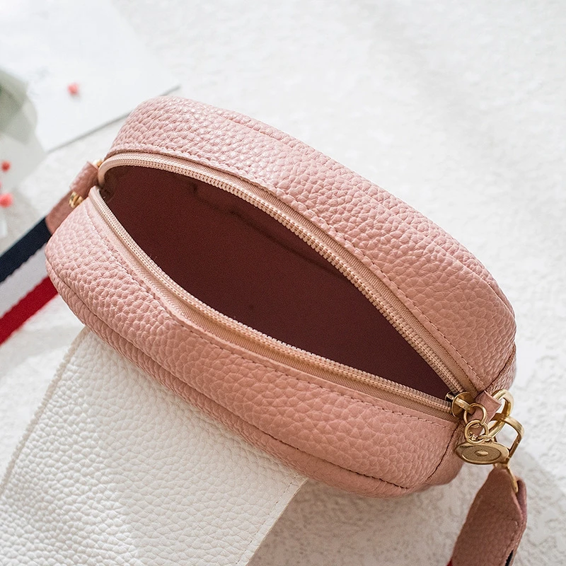 Sweet Small Square Bag Fashion Cute Phone Shoulder bag Fashion Strap Messenger Bag PU Women's Crossbody Bag