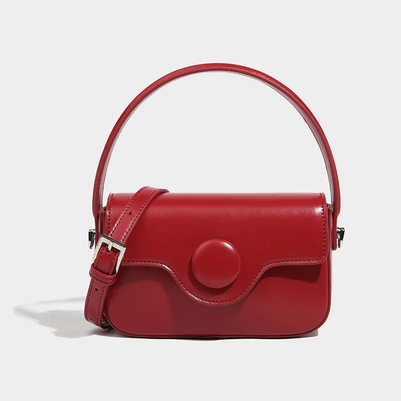 

New PU Leather Luxury Handbags Women 2023 Solid Color Chic Square Shoulder Crossbody Shopping Bag Lady Casual Simple Hand Bags