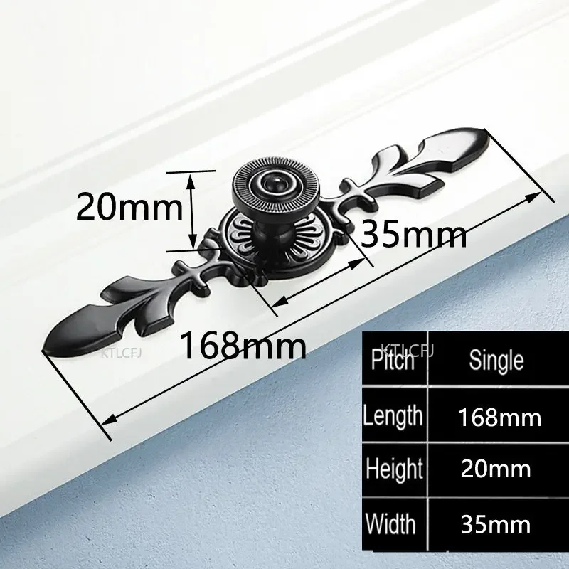 

Ручки для шкафов черные алюминиевые