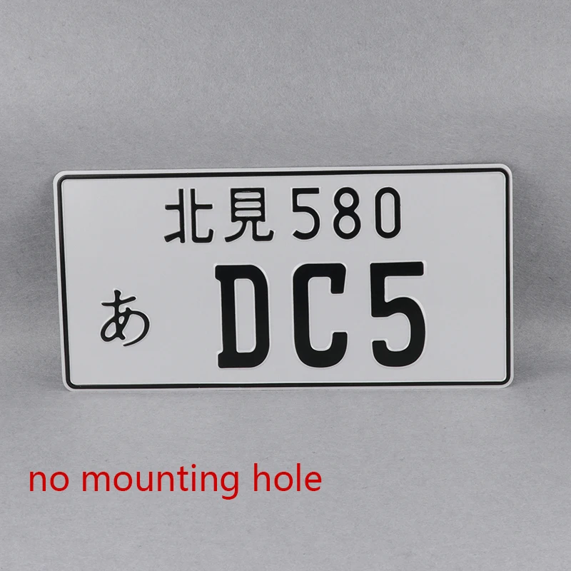 

1pcs DC5 jdm Style Aluminum Japanese License Plate Tag for RSX TYPE-S