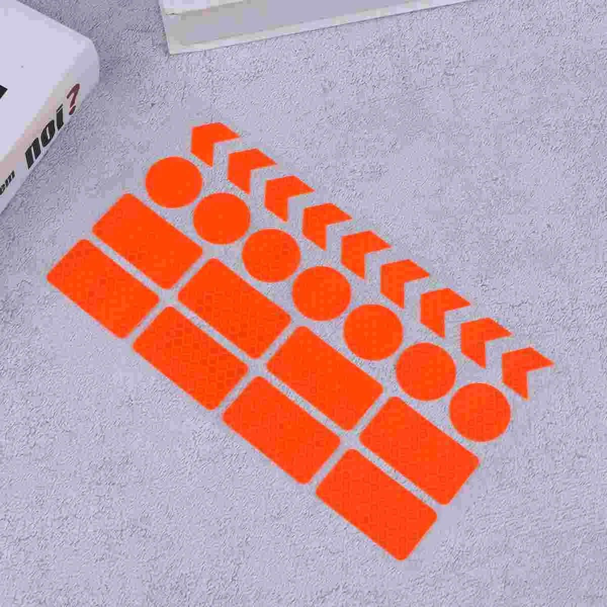 

1 Sheet Reflective Stickers Bike Stickers Multifunctional Night Reflective Decal Self Adhesive DIY Cycling Warning Sticker for