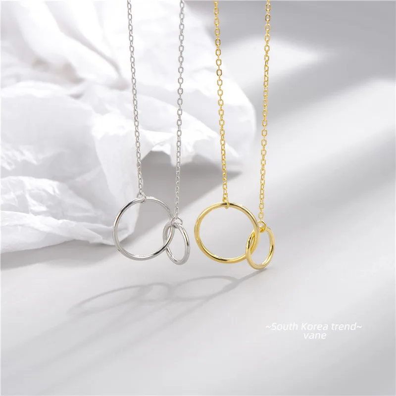 

Женское ожерелье из серебра 925 пробы с круглым кулоном