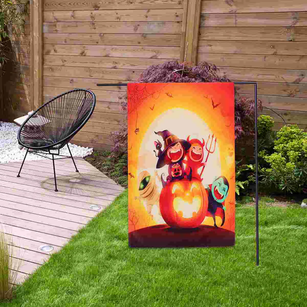 

1pc Pumpkin Bunting Flag Printing Flag Garden Flag Ornaments