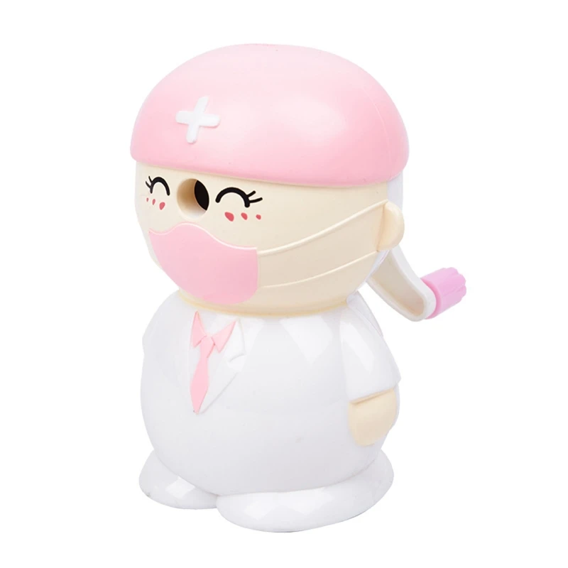 

Cartoon Doctor Sharpener Single Hole Pencil Sharpener Fit for (6.5-8mm) Soft Charcoals Hard Charcoals Colored Pencils