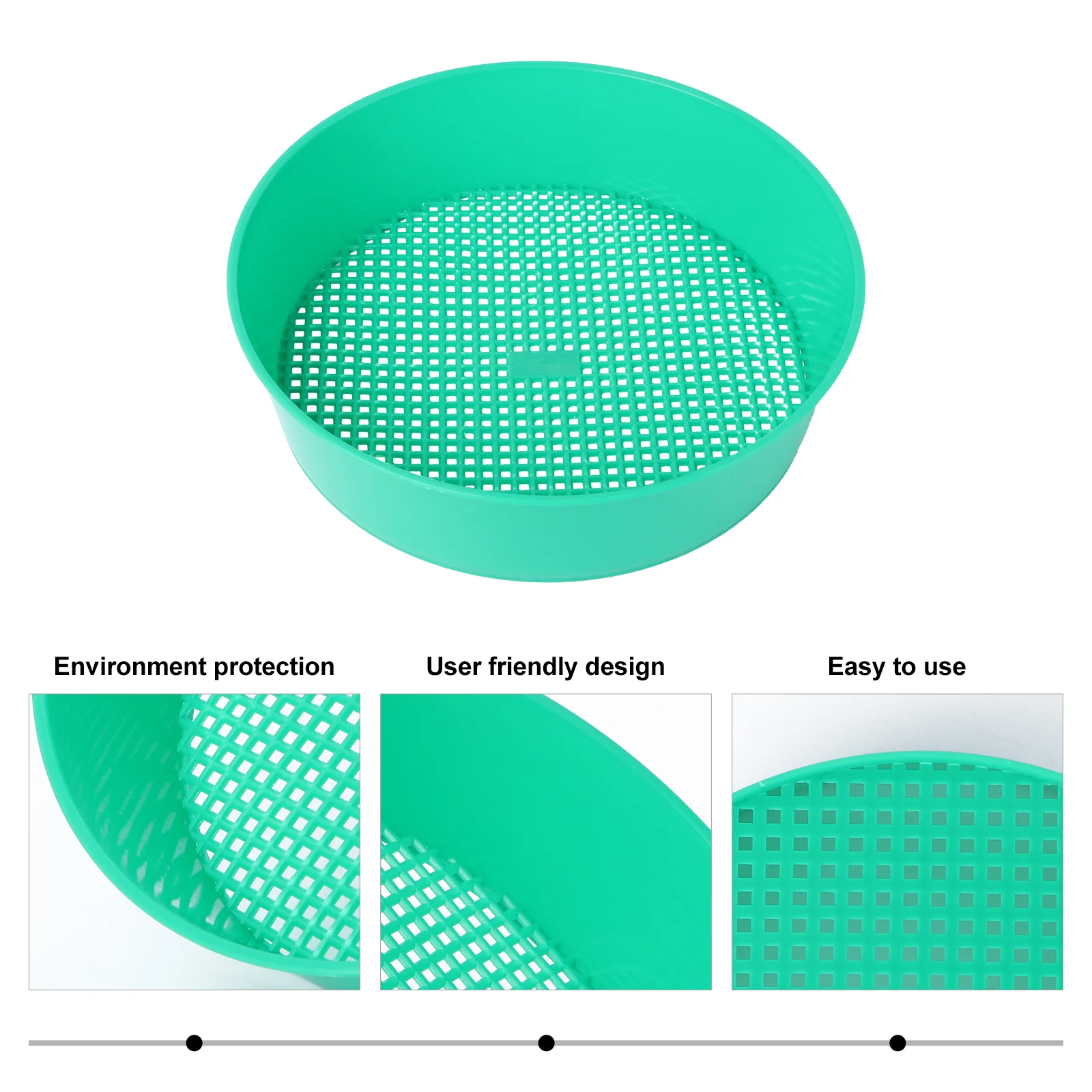 Садовое сито пластиковая загадка для компоста почвы каменная сетка садовый