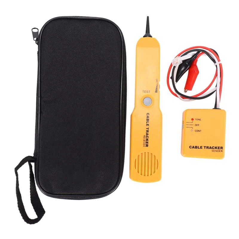 

Network Cable Tester, Portable Telephone Line Finder RJ11 Network Short Circuit Tester RJ11 Cable Tracke