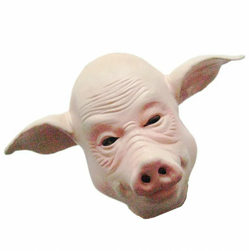

Latex Pig Head Mask Masquerade Costume Rubber Full Head Mask Halloween Carnival Dress Up Party Costume Props
