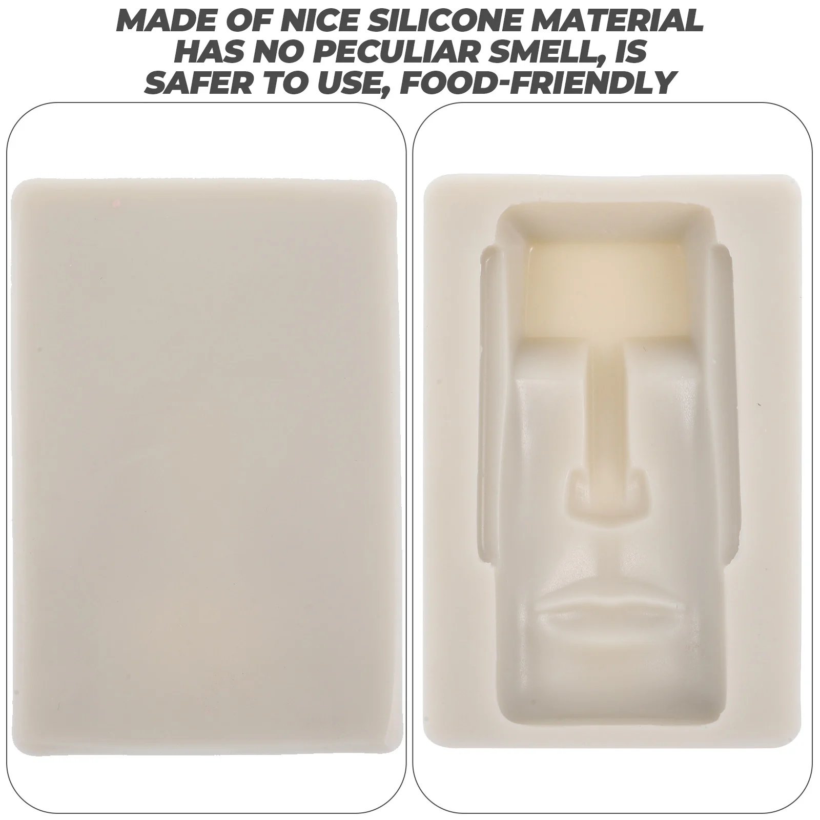 Еда Декор Моаи Камень Статуя Форма Торт Шайба Силиконовые Формы для Шоколада