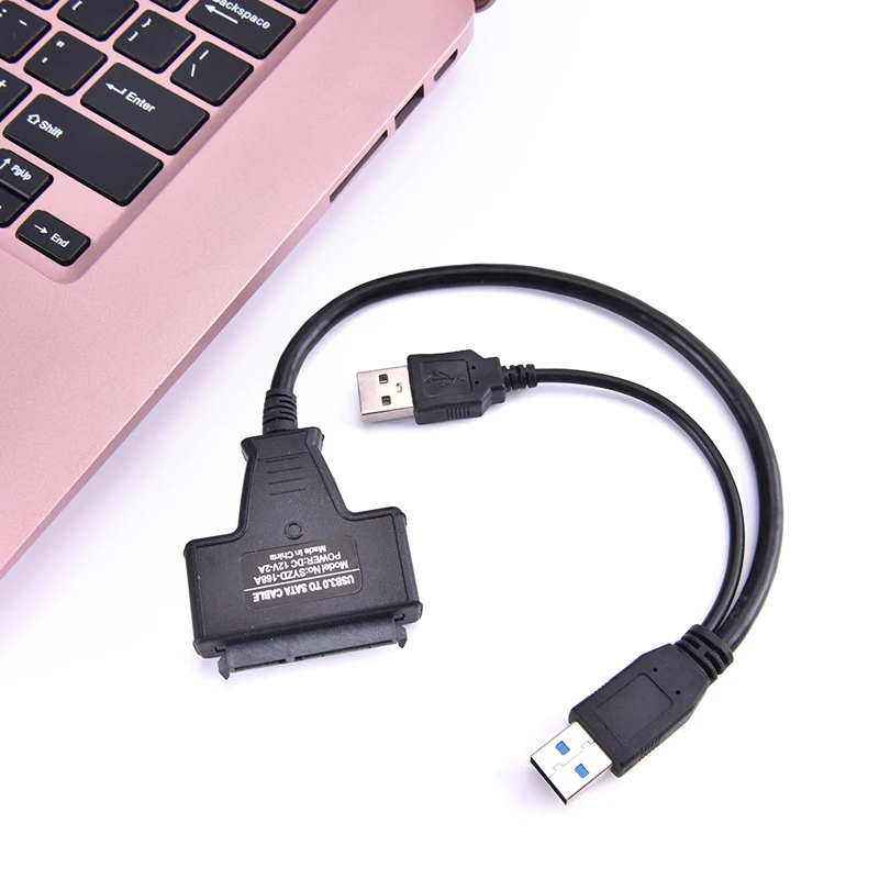 

Универсальный адаптер SATA к USB 2,0 для жестких дисков, адаптер для передачи данных для ноутбука USB, внешний твердотельный накопитель, кабель дл...