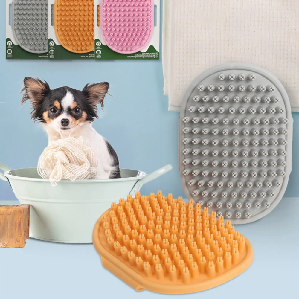 

Pets Washing Glove Silicone Shower Massage Glove Hair Grooming Massaging Cat Bath Brush Cleaning Beauty Comb Gloves Pet Products