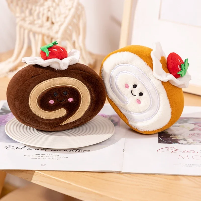Мягкий торт Plushie клубника фрукты конфеты милый крем для лица закуска оформление