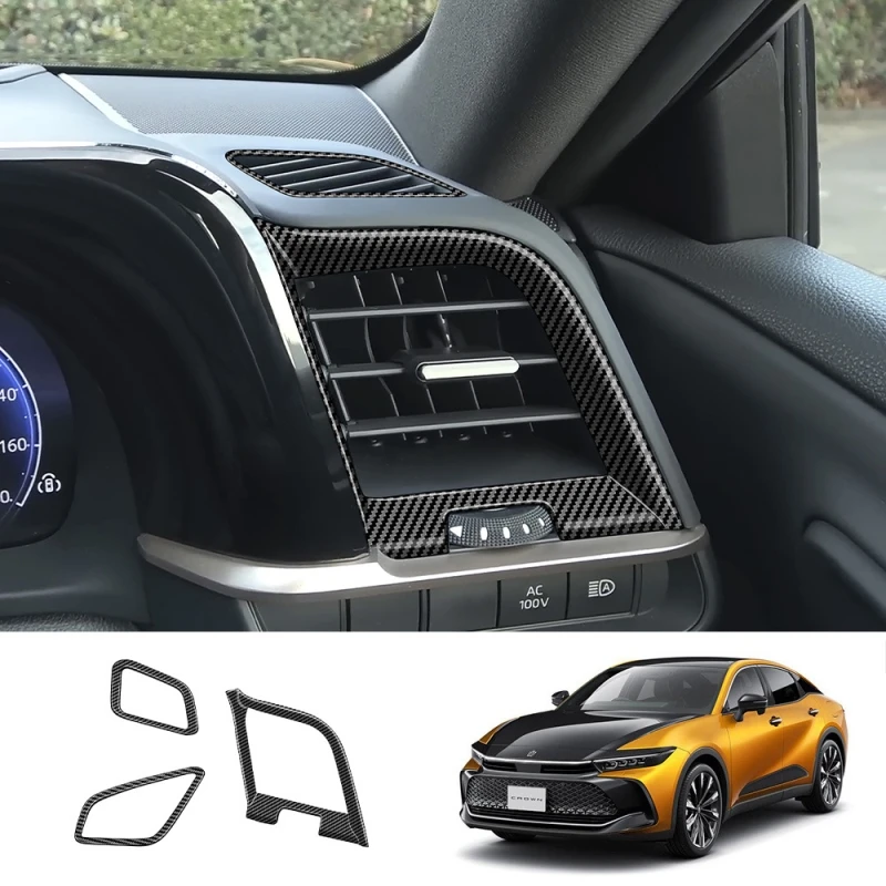 

RHD для Toyota Crown Crossover 2023 2024 2025, передняя приборная панель, левая и правая крышка розетки для кондиционов, боковая крышка вентиляционного отверстия переменного тока