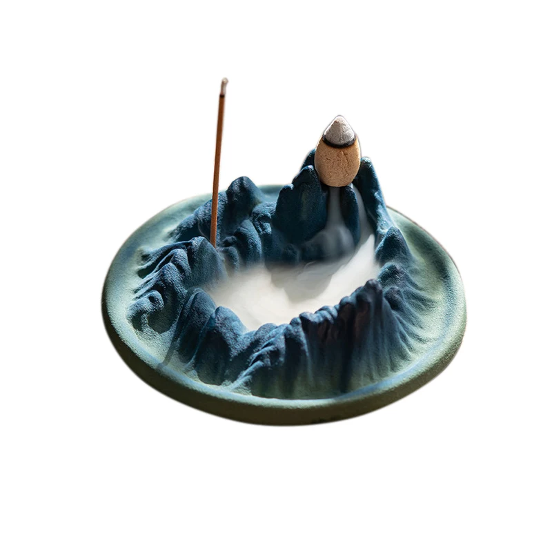 Backflow Incense Fountain  Room Decor Oil Burner Pipe