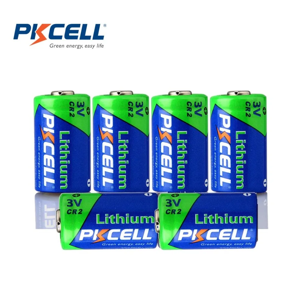 

6 литиевых неперезаряжаемых батарей PKCELL CR2 3 в 850 мАч, фотобатарея CR15H270 15270