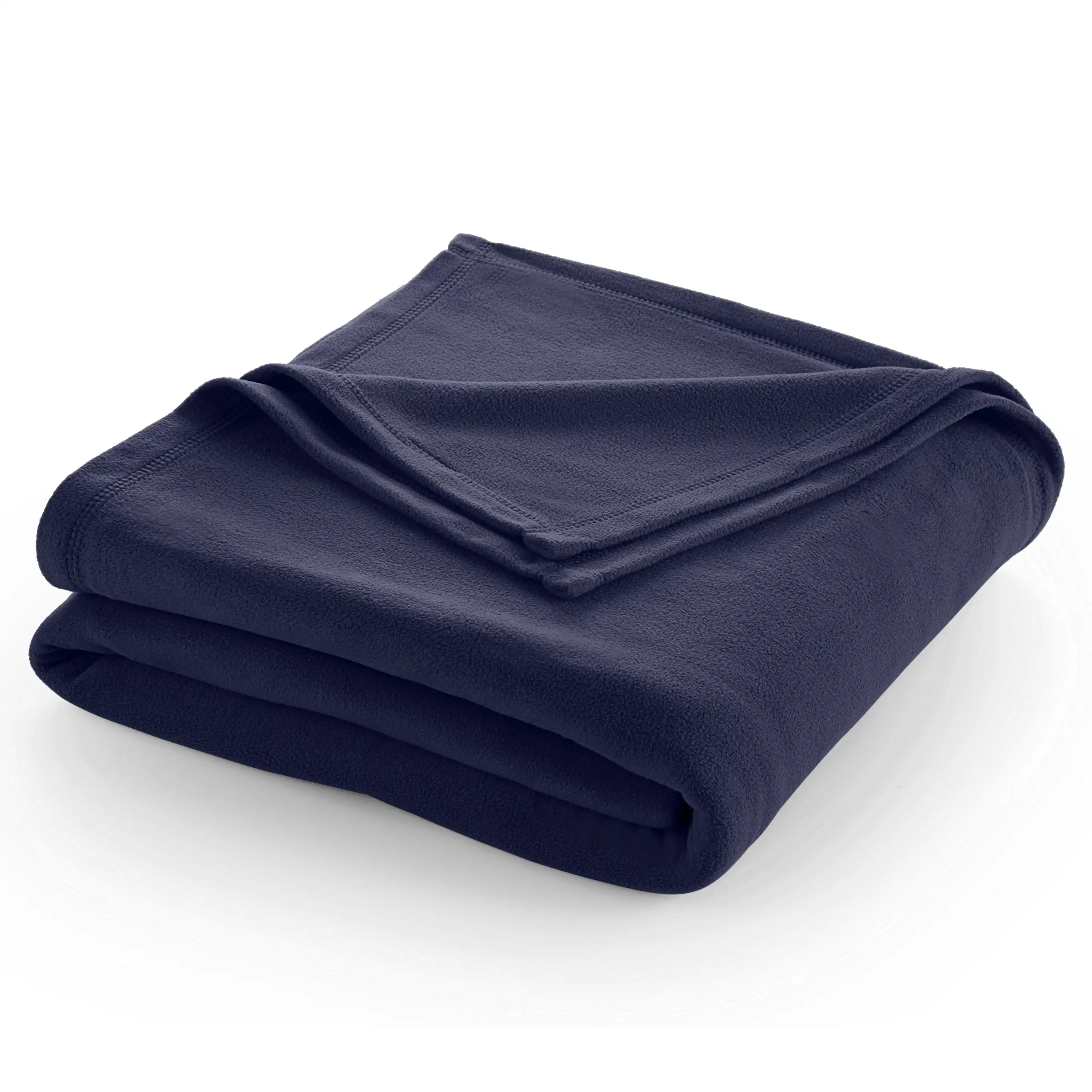 

Super Soft Fleece Lightweight Warm Plush Couch and Bed Blanket Navy Blue, King