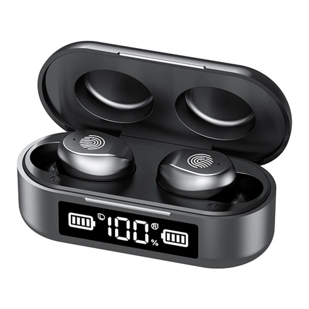 

Bluetooth-наушники TWS с зарядным футляром, 5,0 мА ч, водостойкие