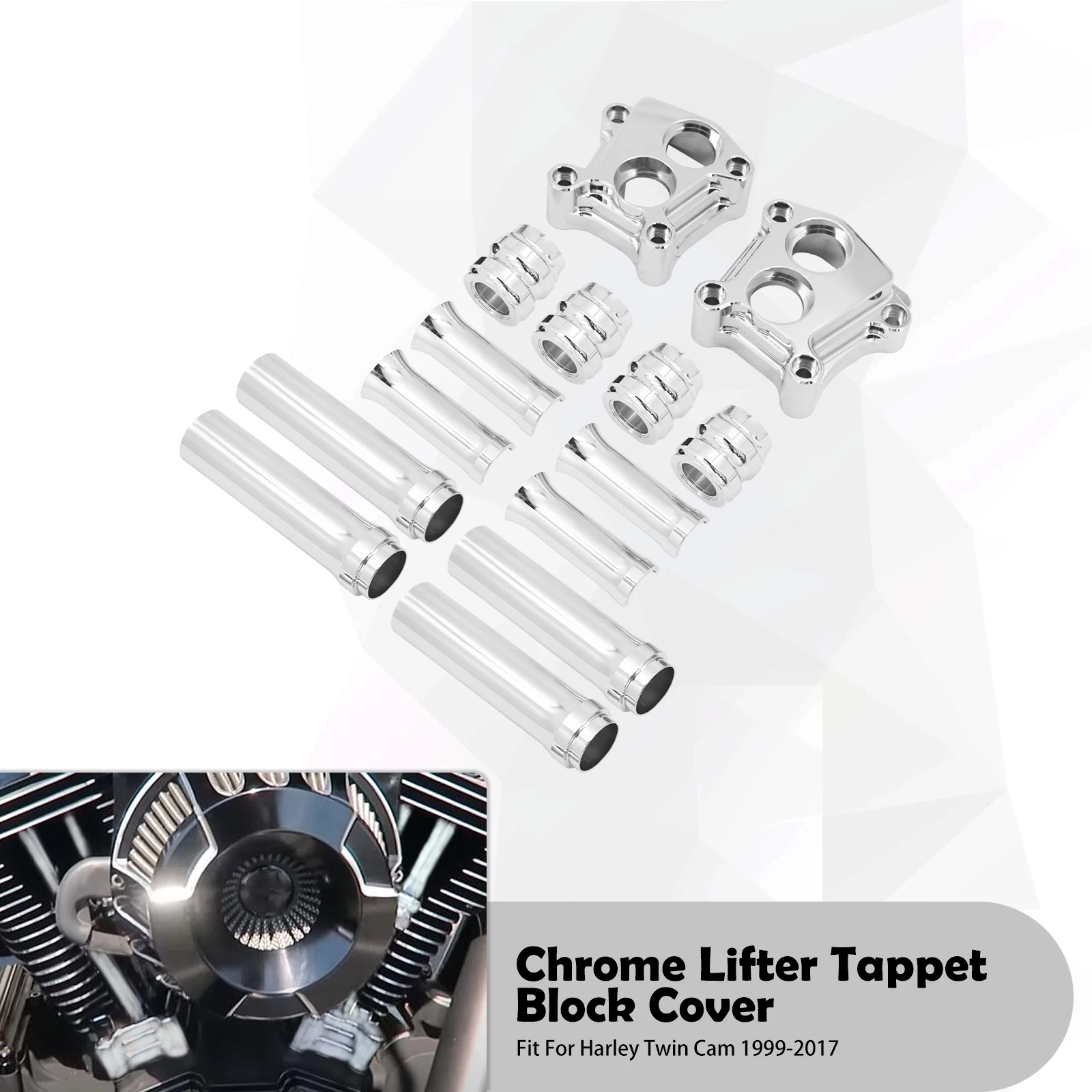 

Мотоцикл CNC моторный подъемник Tappet крышка толкателя черный хром для Harley Softail Touring Dyna Twin Cam Electra Glide Road King