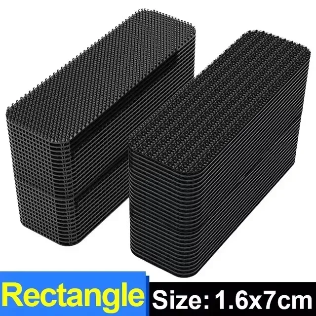 

Новые наклейки для фиксации ковров, двусторонние высококлейкие фиксированные заплатки для ковров, домашние напольные коврики для ног, противоскользящие ленты 2/50 шт.