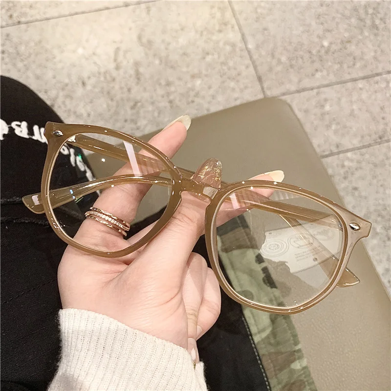 

2023 Anti-Blue Light Women Glasses Fashion Vintage Office Computer Goggles Unisex Round Frame Radiation Video Gaming Eyewear