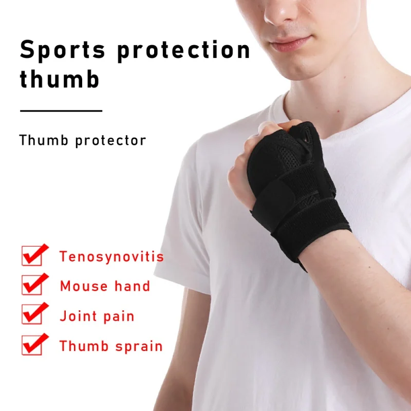 

Thumb Wrist Brace Wrist Hand Support Gloves Breathable Skin-friendly Gym Hand Protector Wrist Support Bandage Sports