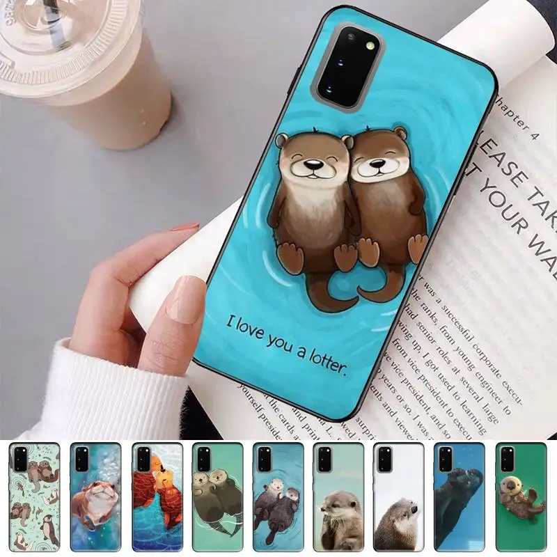

Cute Otter Lutra lutra Phone Case For Samsung Galaxy S 20lite S21 S21ULTRA s20 s20plus S21plus 20UlTRA