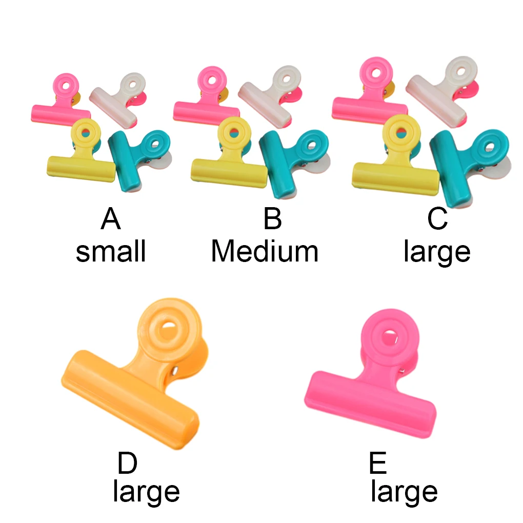 

16 Pieces Bag Chip Clips Food Binder Clamp Note Document Fold Office