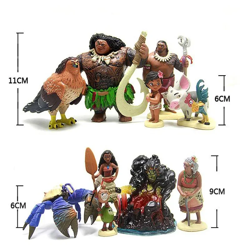 Дисней Моана принцесса Аниме Фигурка морская Романтика кукла ПВХ фигурка модель