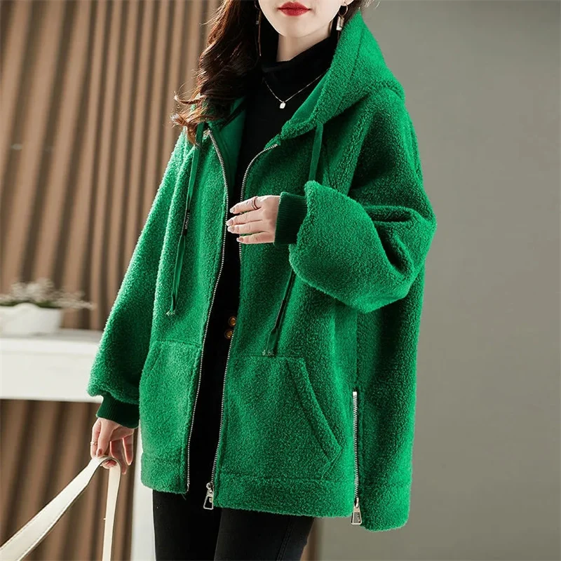 

Куртка женская из овечьей шерсти, на осень/зиму