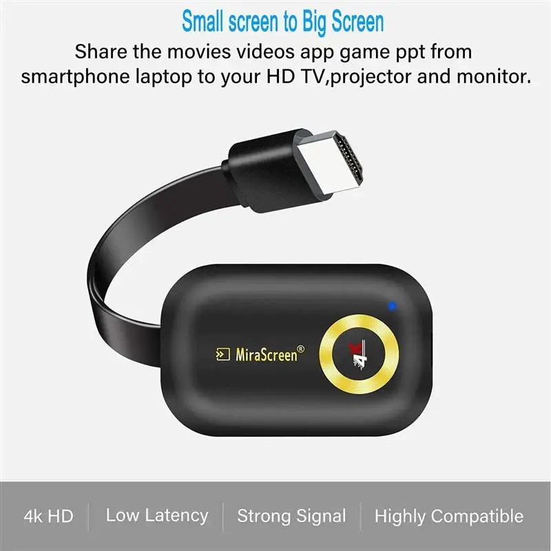 

PIXLINK 4K Wireless WiFi Display Dongle Adapter TV Stick