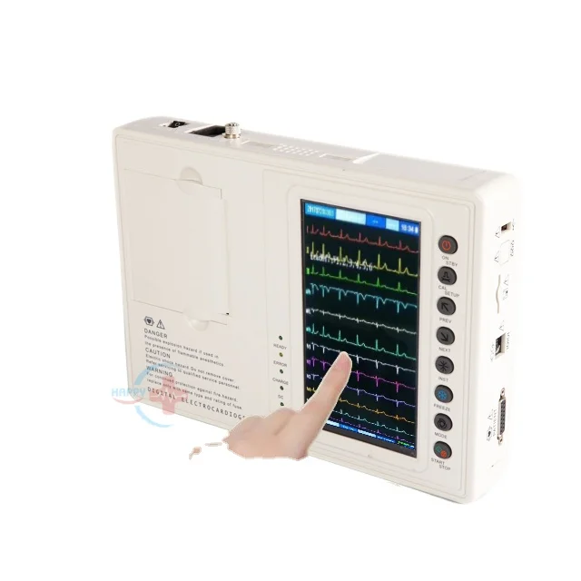 

HC-H002 Approved portable digital 3 Channel 12 leads ECG machine/electrocardiograph with color screen