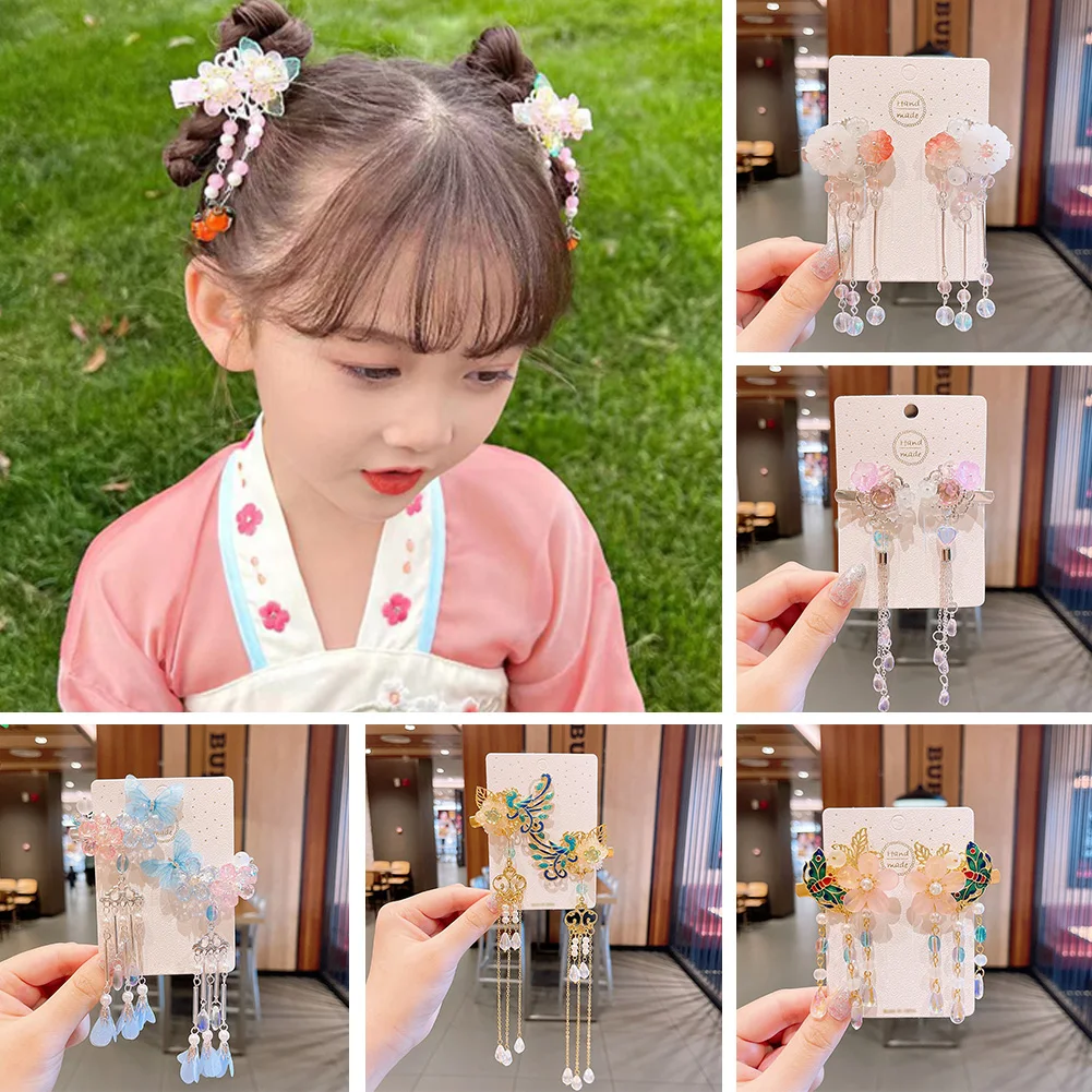 

Butterfly Hair Clips Women Accessories Princess Hair Clips Hair Accessories Tassels Hair Clips Hair Clips Flower Hair Clips