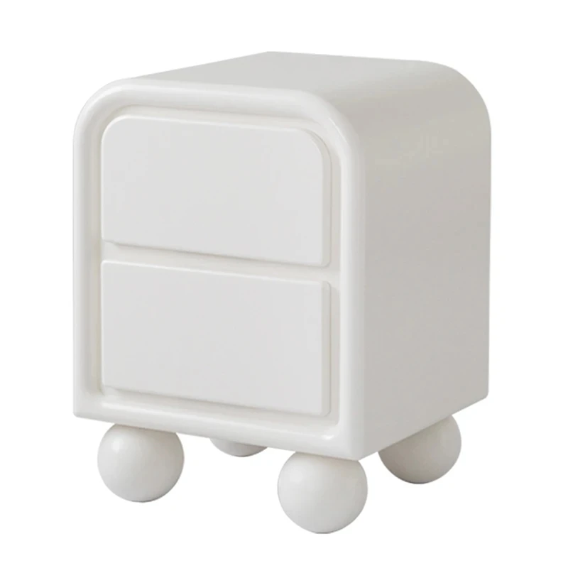 Белая ночная тумбочка в скандинавском стиле современный угловой прикроватный