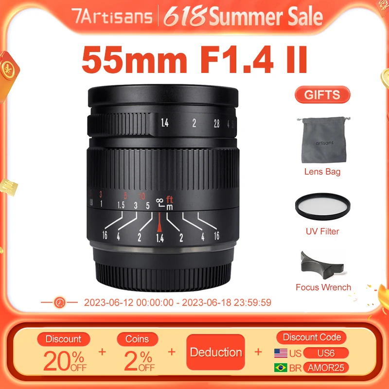 

Объектив с ручной фокусировкой для Sony E Nikon Z Canon EOS M Fuji X M4/3