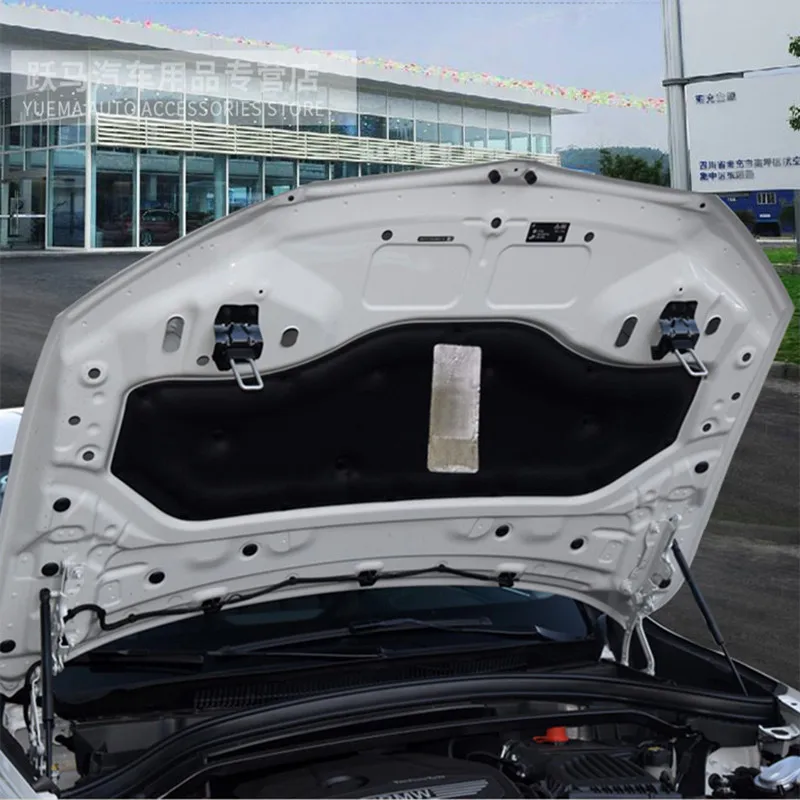 

2016-2021 для BMW X1 X2 F48 F49 F39 Автомобильная теплоизоляция, шумоизоляция, хлопок, передний капот, коврик для экрана двигателя, покрытие, шумоизоляция H