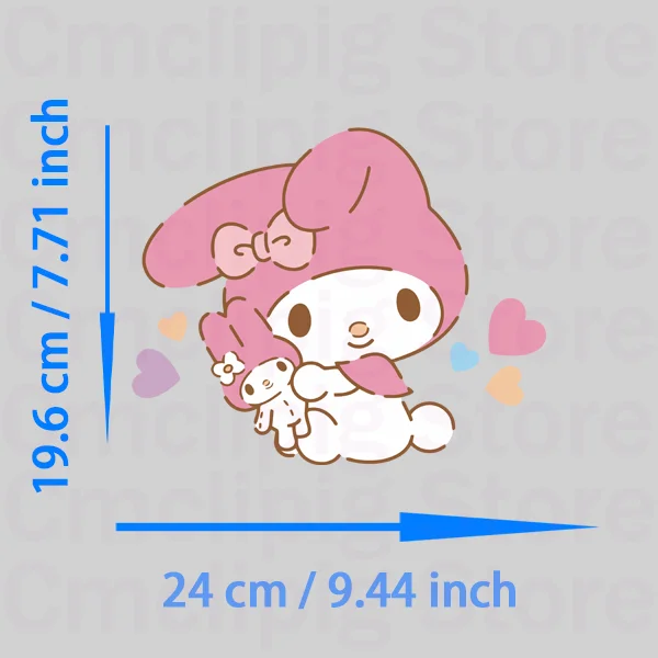 Kuromi Cinnamoroll и My Melody плавкие нашивки для одежды аппликация Переводные виниловые