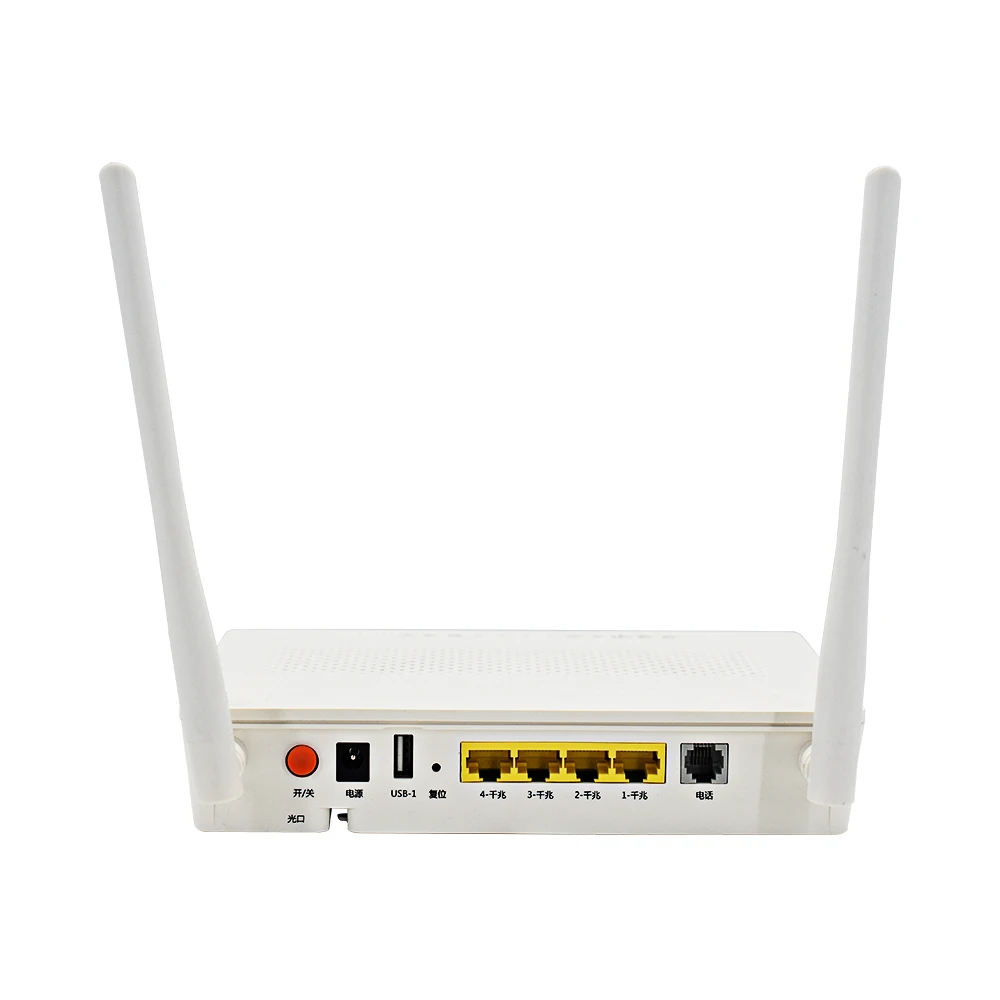 

AC Dual Band FTTH Fiber Optic Equipment 4GE LAN 1TEL 1POT USB 2.4G 5G Dual Wifi GPON ONU ONT Network Terminal