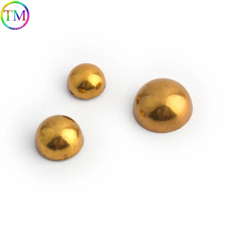 50-200 Pieces Metal Star Rivets Round Mushroom Rivets Stud Smooth Cube Spike For Leather Craft Bag  Garments Pet Collar Decor